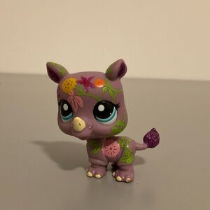 Lps #2342 Glitter Purple Rhino Pet Shop